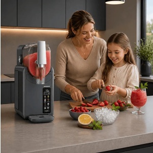 Produs Resigilat Aparat de făcut granita 6 în 1 HEINNER FreezeFun HSLM-DW26DGREY - Img 2