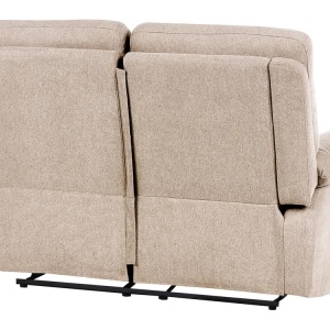 Produs Resigilat Canapea extensibila 2 locuri Re-Bloom Bergen, textil/placaj/fier, 149x72x101 cm, spuma 22cm, extensie manuala, 150 kg/persoana, bej - Verificat A - Img 4