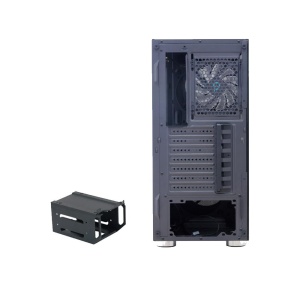 Produs Resigilat Carcasa Spacer Rainbow, ATX, MidTower, Gaming, fara sursa, sticla securizata, 4 x fan, USB 2.0 x 2, USB 3.0 x 1, mesh, fan controller (inclusiv RGB), telecomanda, â€žSPCS-GC-RAINBOWâ€ - Img 4