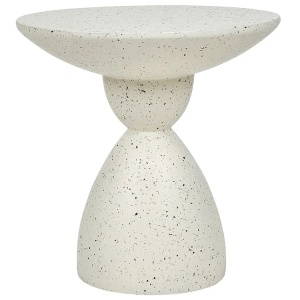 Produs Resigilat Masuta laterala Re-Bloom Caffi, oxid de magneziu/fibra de sticla, 50x50x52 cm, 100 kg, alb - Verificat A
