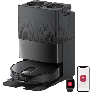 Produs Resigilat Robot de aspirare Roborock Qrevo Slim, aspirator, mop si staie inteligenta de golire automata, 60W Lidar, 11000 PA, 5200mAh, negru