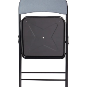 Produs Resigilat Set 4 scaune pliabile Re-Bloom Sparks, plasa/fier, 45x47x77 cm, sezut 36x37 cm, 150 kg, gri inchis/negru - Verificat A - Img 5