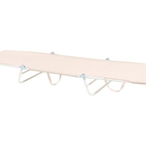 Produs Resigilat Sezlong rabatabil Re-Bloom Kastoria, plasa/PVC/otel, 52x185x20-80 cm, 120 kg, alb/bej - Verificat A - Img 4