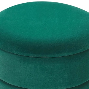 Produs Resigilat Taburet Re-Bloom Elgin cu spatiu de depozitare, 37x37x42 cm, catifea, picioare metal, 100 kg, verde inchis - Verificat A - Img 6