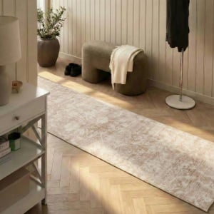 Produs Resigilat Traversa Re-Bloom Tarsus, poliester, 80x300 cm, grosime 1 cm, compatibila incalzire pardoseala, bej - Verificat A - Img 3