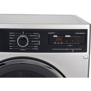Produs Resigilat Uscator de rufe cu pompa de caldura Heinner HHPD-V804SA++, Capacitate incarcare 8kg, Clasa energetica A++, 15 programe de uscare, Design elegant cu panel negru si usa cromata, Display LED, Program rapid camasi 20 min, Program expres 34 mi - Img 2