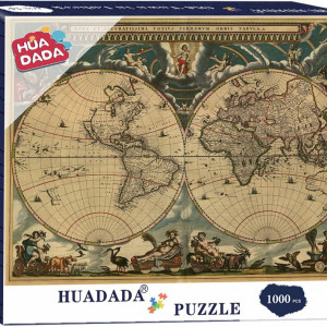 Puzzle de 1000 de piese HUADADA, carton, multicolor, 50 X 70 cm - Img 1