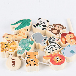 Puzzle pentru copii Goorder, lemn, multicolor - Img 6