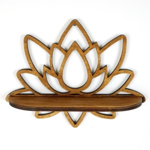 Raft de perete 33x10x26 cm, placaj 100% grosime 8mm, nuc, maro - Verificat A · Re-Bloom