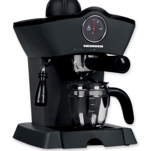 RESIGILAT – ESPRESSOR HEINNER HEM-200BK, Putere 800W, Capacitate 250ml, Presiune 3.5Bar, Filtru inox, Negru