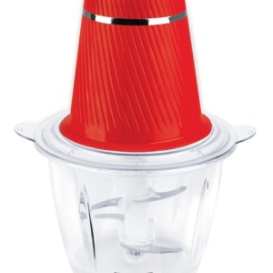 RESIGILAT – Tocator Heinner HMC-300RD, Putere 300W, 2 cutite inox, Bol sticla, Capacitate 1.2 L, 2 Viteze, Rosu