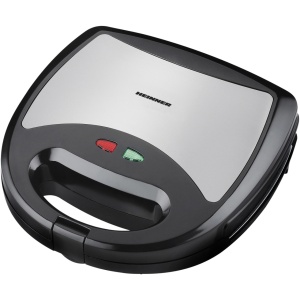 RESIGILAT - Aparat de facut nuci Heinner Dessert Supreme HNM-750BKS, 750W, capacitate 12 bucati, placi detasabile cu învelis neaderent, indicator luminos, manere termoizolate, Negru - Img 4