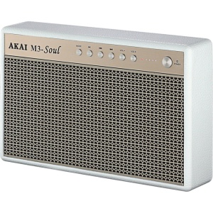 RESIGILAT Boxa portabila activa Akai, M3-SOUL, 20 W, Bluetooth 5.0, autonomie 15 ore, Alba