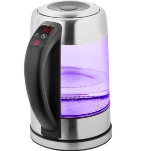 RESIGILAT - Cana fierbator din sticla ECG RK 1777 iluminare colora, 1,7 L, 2200 W, LED - Img 2