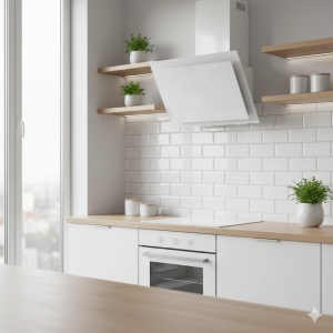 RESIGILAT Hota Decorativa Tornado Ester 1100 (60), 1 motor, latime 60 cm, 3 viteze, absorbtie 1100 m3/ora, Alb - Img 3