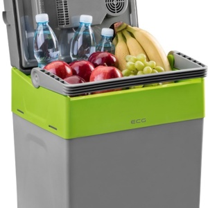 RESIGILAT - Lada frigorifica auto cu functie de incalzire si racire ECG AC 3022 HC Dual, 28 L, 12V, 230V, mod ECO, gri/verde - Img 2