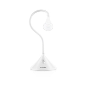 RESIGILAT - Lampa de masa GoGEN LL88W, 3.2W, gat flexibil, culoare alba, clasa energetică A ++