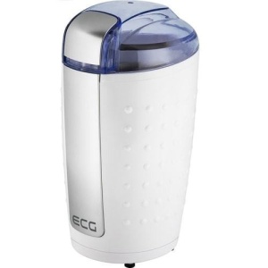 RESIGILAT - Rasnita de cafea ECG KM 110, 200 W, 80 g, culoare alb cu argintiu
