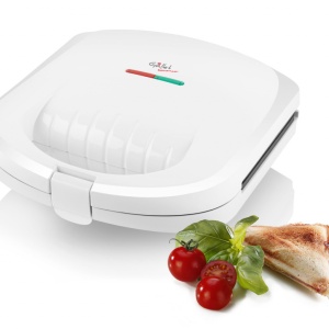 RESIGILAT - Sandwich maker GALLET SAUMUR CRO625, 800 W, 4 sandwich-uri triunghiulare, alb - Img 2