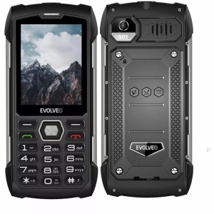 RESIGILAT Telefon mobil Evolveo S StrongPhone H1, Dual SIM, rezistent la apa, 2G, Negru-Argintiu