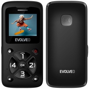 RESIGILAT Telefon mobil pentru seniori, Evolveo Easyphone ID, Negru