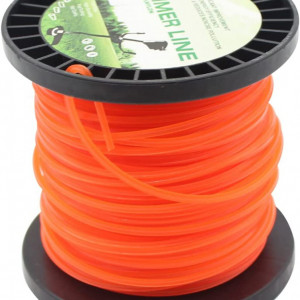 Rola cu fir pentru cositoarea electrica KiAKUO, nailon, portocaliu, 50 m x 2,7 mm