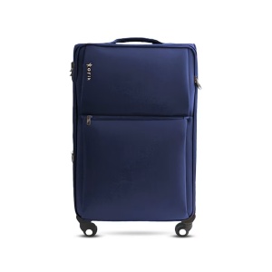 Rorik Destination troler cabina textil 20 inch 35 L, 55x37x20 cm, expandabil, roti 360°, cifru antifurt, maner telescopic, albastru inchis - Verificat A · Re-Bloom