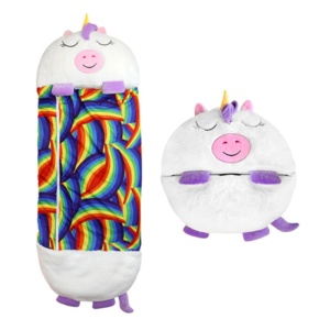 Sac de dormit 2 in 1 inorogul Arianna, Pliabil, Portabil, 137x50cm, Multicolor, 3-8 ani, WJ6141-B - Img 2