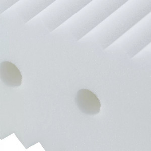 Saltea Medisan Plus KS, spuma rece, alb, 7 zone, gradul de duritate H2, 160 x 200 x 19 cm
