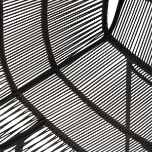 Scaun de gradina Hartford, negru, 86 x 54 x 57 cm - Img 7