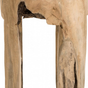 Scaun Java din lemn de tec, 40 x 30 cm - Img 2