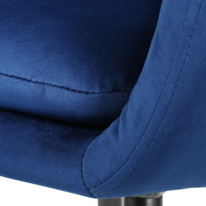 Scaun McNair, textil, albastru, 83 x 57 x 59 cm - Img 2