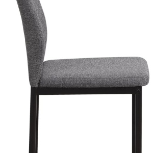 Scaun Mia din microfibră gri - Img 2