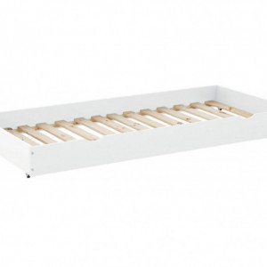 Sertar pentru depozitare Alpi lemn masiv de pin, alb, 90 x 200 cm