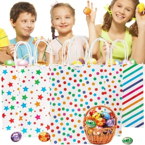 Set 12 pungi si 2 foi cu stickere Hdhgxujrd, hartie, multicolor, 14,7 x 8 x 20 cm