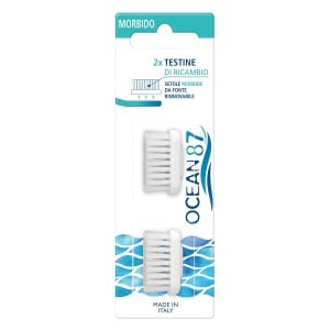 Set 2 rezerve perii Soft 100% fibra vegetala Periuta dinti Ocean87 - Img 1