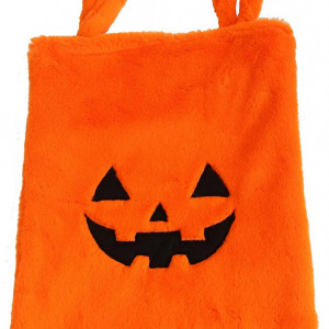 Set 2 sacose de Halloween pentru bomboane, plus, negru/portocaliu, 30 x 40 cm - Img 3