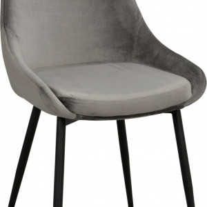 Set 2 scaune Sierra, tapițate, gri, 85 x 49 x 55 cm - Img 7