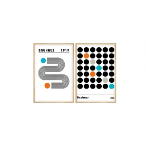 Set 2 tablouri decorative Re-Bloom, lemn masiv/MDF, multicolor, 50 x 70 cm