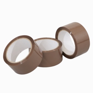 Set 3, banda adeziva de tip scotch, 4.8 cm x 50 m, maro