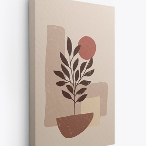 Set 4 tablouri decorative canvas 50x70 cm, panza/lemn, multicolor - Verificat A · Re-Bloom - Img 3