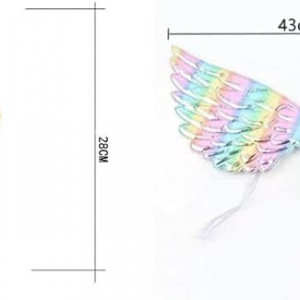 Set aniversare unicorn pentru fetite CHUANGOU, plastic, multicolor, 43x28/11.5 cm