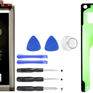 Set baterie cu kit de montaj pentru Samsung Galaxy S10 Asesino, negru/argintiu/verde, 4200 mAh