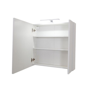 Set Baza, lavoar baie GN0541 cu sertare si oglinda Celine - 60 cm alb - Img 3
