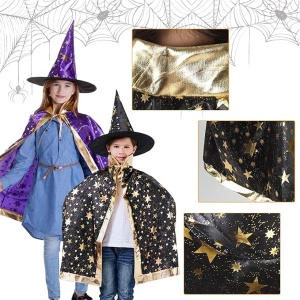 Set costum si o geanta pentru Halloween Capgoost, poliester, multicolor