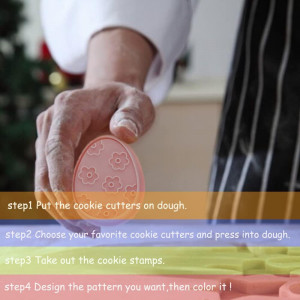 Set de 10 forme de prajituri pentru Paste ZELAITE, ABS , roz, 4,1-5,7 cm 