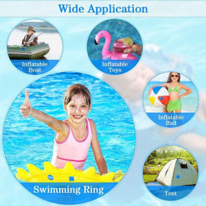 Set de 10 patch-uri pentru repararea piscinei Sunshine Smile, PVC, albastru, 10 x 25 cm - Img 4
