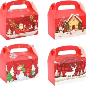 Set de 12 cutii pentru prajituti Tslbw, carton, multicolor, 16 x 9 x 16 cm