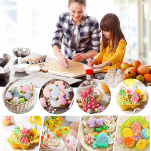 Set de 12 forme pentru prajituri GuKKK, model Paste, otel inoxidabil, argintiu - Img 7