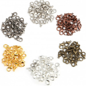 Set de 12 incheietori si 900 de inele pentru bijuterii Naler, metal, multicolor - Img 8
